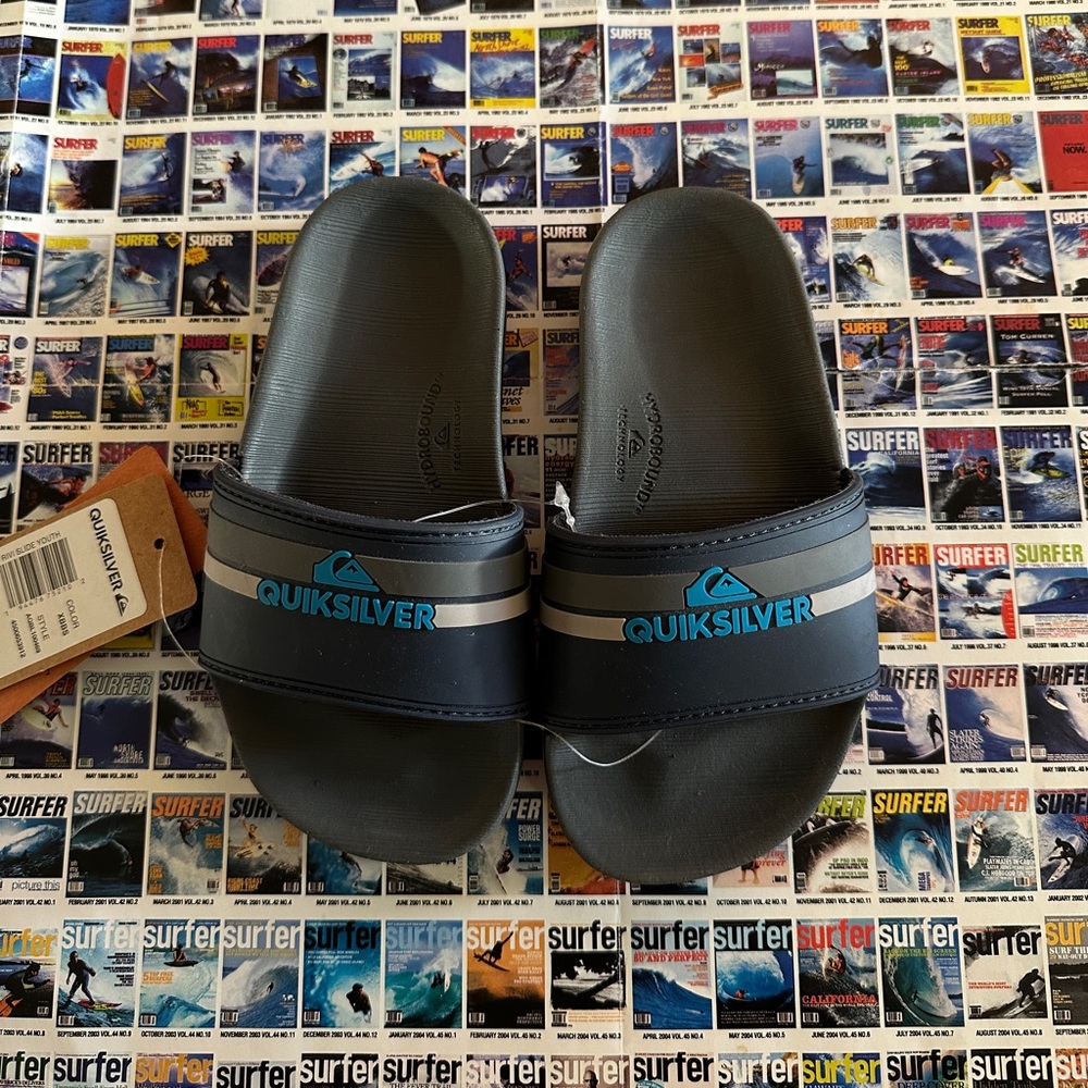 NWT QUIKSILVER TODDLER SLIDES